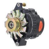 Powermaster XS Volt Alternators 578028 Alternator, CS130, 140 Amp, Black Powdercoated, Center Offset, Each thumbnail 5