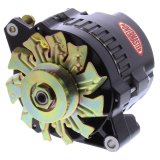 Powermaster Street Alternators 578021 Alternator, Black, 140 Amp, 12v, GM CS130, V-Belt Pulley, Center Offset, Each thumbnail 1