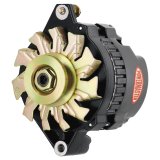 Powermaster Street Alternators 578021 Alternator, Black, 140 Amp, 12v, GM CS130, V-Belt Pulley, Center Offset, Each thumbnail 4