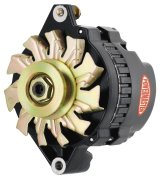 Powermaster Street Alternators 578021 Alternator, Black, 140 Amp, 12v, GM CS130, V-Belt Pulley, Center Offset, Each thumbnail 6