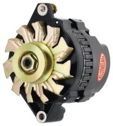 Powermaster Street Alternators 578021 Alternator, Black, 140 Amp, 12v, GM CS130, V-Belt Pulley, Center Offset, Each thumbnail 9