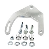 Powermaster Alternator Brackets 880 Bracket, Driver Side, Snug Mount, Billet Aluminum, Polished, Block Mounted, Chevy, Big Block, Kit thumbnail 1