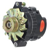 Powermaster XS Volt Alternators 578018 Alternator, Volt, 12/14/16 V, 140 amps, Black Powdercoated, Serpentine Pulley, Center Offset, Oldsmobile, Pontiac, Each thumbnail 2