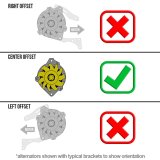 Powermaster XS Volt Alternators 578018 Alternator, Volt, 12/14/16 V, 140 amps, Black Powdercoated, Serpentine Pulley, Center Offset, Oldsmobile, Pontiac, Each thumbnail 3