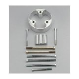 Powermaster Alternator Motor Plate Spacer Kits 982 Spacer, Aluminum, Polished, 1.875 in. Length, Chevy, Small/Big Block, Each thumbnail 3