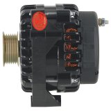 Powermaster High-Amp Alternators 58237 Alternator, High-Amp, GM AD244 Case, 220 amps, 12 V, Serpentine Pulley, Offset Mount, Black Powdercoat, Internal Regulator, Chevrolet, GMC, Each thumbnail 5