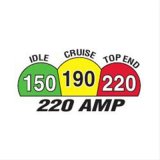 Powermaster High-Amp Alternators 58237 Alternator, High-Amp, GM AD244 Case, 220 amps, 12 V, Serpentine Pulley, Offset Mount, Black Powdercoat, Internal Regulator, Chevrolet, GMC, Each thumbnail 8