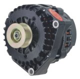 Powermaster High-Amp Alternators 58237 Alternator, High-Amp, GM AD244 Case, 220 amps, 12 V, Serpentine Pulley, Offset Mount, Black Powdercoat, Internal Regulator, Chevrolet, GMC, Each thumbnail 9