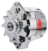 Powermaster Street Alternators 17294 Alternator, Internal Regulator, 100 Amp, Chrome Plated, Buick, Oldsmobile, Pontiac, Chevy, GMC, Each thumbnail 5