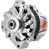 Powermaster Street Alternators 378011 Alternator, Chrome, 140 Amp, V-Belt Pulley, Center Offset, Oldsmobile, Pontiac, Each thumbnail 3