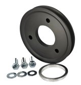 Powermaster V-Belt Crankshaft Pulleys 295 Pulley, V-Belt, 1-Groove, Aluminum, Chevy, Big Block, Short/Long Pump, Each thumbnail 1