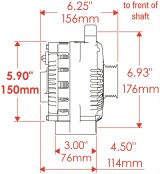 Powermaster Street Alternators for 1994-1997 COUGAR, THUNDERBIRD, 1994-2000 MUSTANG - 47771 Alternator, Internal Regulator, 200 Amp, Natural, Ford, Mercury, Each thumbnail 2