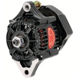 Powermaster Race Alternators 8162 Alternator, Internal Regulator, 55 Amp, Black, Race, Each thumbnail 2