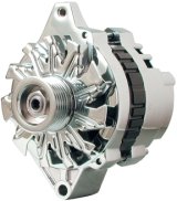 Powermaster Street Alternators for 1988-1990 CAPRICE, 1986-1993 CORVETTE - 37803 Alternator, Internal Regulator, 140 Amp, Chrome, Center Offset, Chevy, Oldsmobile, 3.8, 5.0, 5.7L, Each thumbnail 5
