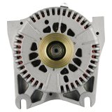 Powermaster Street Alternators 47781 Alternator, Internal Regulator, 200 Amp, Natural, Ford, 4.6, Each thumbnail 1