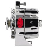 Powermaster Street Alternators 8-37141 Alternator, Internal Regulator, 150 Amp, V-Belt Pulley, Chrome Plated, Ford, Lincoln, Mercury, Each thumbnail 7