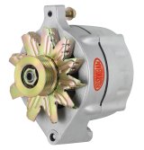 Powermaster Race Alternators 8-47100 Alternator, Internal Regulator, 100 Amp, Natural, Ford, Jeep, Mercury, Each thumbnail 1