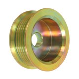 Powermaster Serpentine Alternator Pulleys 186 Pulley, Serpentine, 6 Groove, Yellow Zinc, Each thumbnail 2