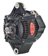 Powermaster Race Alternators 8136 Alternator, Internal Regulator, 100 Amp, Black, 16 V, Each thumbnail 1