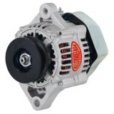 Powermaster Race Alternators 8173 Alternator, Race, 75 amp, 12 V, V-Belt, Natural Finish, Denso Case, Internal Regulator, Each thumbnail 8