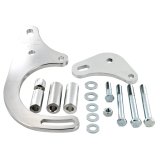 Powermaster Alternator Brackets 895 Bracket, Billet Aluminum, Polished, Upper and Lower Brackets, Chevy Big Block, Kit thumbnail 2