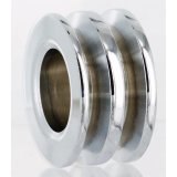 Powermaster V-Belt Alternator Pulleys 112 Pulley, V-Belt, 2-Groove, Steel, Chrome, .664 in. Bore, Bolt-On, Universal, Each thumbnail 2