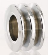 Powermaster V-Belt Alternator Pulleys 112 Pulley, V-Belt, 2-Groove, Steel, Chrome, .664 in. Bore, Bolt-On, Universal, Each thumbnail 3