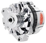 Powermaster Street Alternators 8-37529 Alternator, Internal Regulator, 140 Amp, Chrome Plated, Mopar, Each thumbnail 3