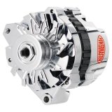 Powermaster Street Alternators 8-37529 Alternator, Internal Regulator, 140 Amp, Chrome Plated, Mopar, Each thumbnail 4