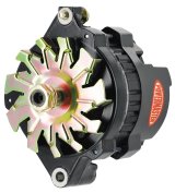 Powermaster Race Alternators 8062 Alternator, Internal Regulator, 100 Amp, Black, Buick, Oldsmobile, Pontiac, Chevy, GMC, Each thumbnail 3