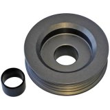 Powermaster Serpentine Alternator Pulleys 172 Pulley, Alternator, Overdrive, Serpentine, 3-Groove x 2.25 in. Diameter, .669 in. Bore, with 15mm Bushing, Universal, Each thumbnail 1