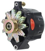 Powermaster Street Alternators 8-57108 Alternator, Alternator, Ford Style, 12/14/16V, 100 amps, Black, Serpentine Pulley, Each thumbnail 2