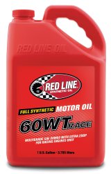 20w60 Red Line 60WT Drag Race Oil 10605 Engine Oil, Oil, 20W60, Synthetic, 1 Gallon, Each thumbnail 1