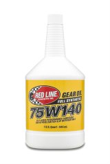 75W140 Red Line GL-5 Gear Oil 57914 Lube, Transmission Fluid and Oil, 75W140, Synthetic, 1 qt., Each thumbnail 1