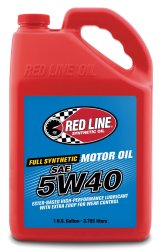 5w40 Red Line Synthetic Motor Oil 15405 Engine Oil, 5W40, Synthetic, 1 Gallon, Each thumbnail 1