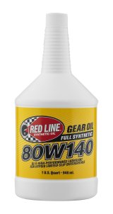 80W140 Red Line GL-5 Gear Oil 58104 Lube, Transmission and Oil, 80W140, Synthetic, 1 qt., Each thumbnail 1