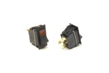 Painless Performance Replacement Rocker Switches 80404 Switch, Rocker, Constant, Universal, Plastic, Black, 30 Amps, Amber Light, Each thumbnail 1