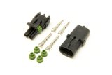 Painless Performance Weatherpack Connectors 70402 Connectors, 2-Wire Kit, Plastic, Black, Kit thumbnail 3