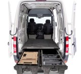 Decked In-Vehicle Storage Systems VR2 Truck Bed Tool Box, Systems, 2-door, Polyethylene, Black, for 136 in. Wheelbase Only, Ram, Promaster, Kit thumbnail 2