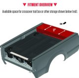 Decked In-Vehicle Storage Systems DG10 Truck Bed Toolbox, Black, Plastic, Center of Bed, Chevy, GMC, 8 ft. Bed, Kit thumbnail 8