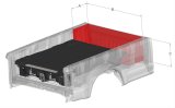 Decked In-Vehicle Storage Systems DS5 Truck Bed Toolboxes, Systems, Center of Truck Bed Location, 2-door, Polyethylene, Black, 8 ft. Bed, Ford, Kit thumbnail 9