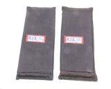 RJS Harness Pads 11001201 Pads, Nomex, Black, R.J.S. Logo, 4 in. Width, Designed To Fit 3 in. Seat Belts, Pair thumbnail 2