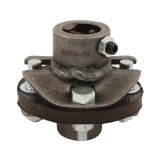 Borgeson Universal Rag Joints 053152 Steering Coupler, Joint, 3/4 in. 30-Spline, 1 in. DD, Steel, Natural, Each thumbnail 1