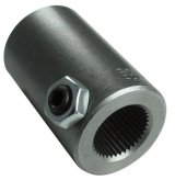 Borgeson Universal Steering Shaft Couplers 314600 Coupler, Steel, 17mm DD, 3/4 in. Smooth Bore, Each thumbnail 1