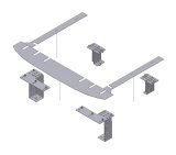 Tuffy Tactical Security Drawer Mounting Kits 302-01 Kit, Powdercoated, Black, Ford, Kit thumbnail 2