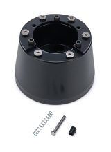 ididit Steering Wheel Adapters for 1963-1968 CORVETTE - 2202350051 Adapter, 6-Bolt Mount, Billet Aluminum, Black Powdercoated, Chevy, Corvette, Each thumbnail 2