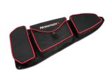 Hypertech Upper Front Door Storage Bags 3001008 Cargo Carrier, Bag, with Knee Pad, Driver Door, Black/Red, Polaris, Each thumbnail 2
