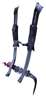 Hypertech Safety 4-Point Harness 3001003 Racing Harness, H-Style, Latch and Lock, 4-Point, Nylon, Black, 2 in. Belt Width, Wraparound/Bolt-In Mounting, Polaris, Each thumbnail 2