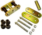 M.O.R.E. Shackles for 1976-1983 CJ5, 1976-1986 CJ7, 1981-1985 SCRAMBLER - LS9034 Shackles, 2.50 in. Spring Width, 4.00 in. Center to Center, Lubeable, Jeep, Pair thumbnail 1