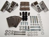 M.O.R.E. Leaf Spring Shackles and Hangers 7686-1SBNP Shackle Reversal Systems Jeep CJ 76-86 Stubby thumbnail 1